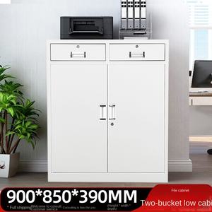 Armoire de classement commerciale en acier épaissi avec porte en verre et serrure, design moderne et simple, pour usage de bureau, multi-niveaux, pour documents financiers - Product Image 6