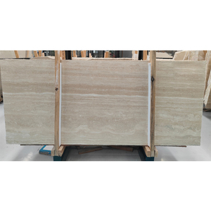 Premier travertino pared piso encimera losas piedra Natural romana Navona travertino luces italiano travertino - Product Image 1