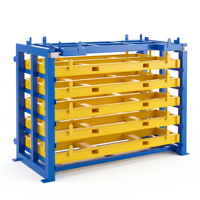 Industrielles Stahlblech-Schubladenregal Gabelstapler-Ladefähige Hochleistungs-Antirost-Lagerlösung für Acryl- und Kunststoffplatten