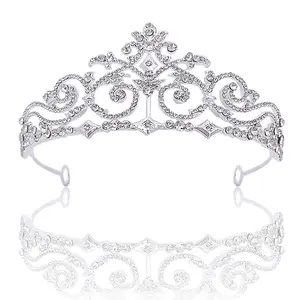 Wholesale Wedding Rhinestone Crowns Quinceanera Party Hair Accessories Bridal Crowns Pageant Rhinestone Tiaras For Little Girls