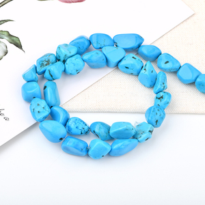 Blauw <span class=keywords><strong>Turquoise</strong></span> 10-15Mm Medium Size Gestabiliseerd <span class=keywords><strong>Turquoise</strong></span> Freeform Nugget Kralen Voor Diy Sieraden Armband Maken - Product Image 5