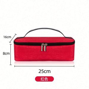 Sac à déjeuner isotherme en néoprène avec logo personnalisé, fermeture éclair, isolation thermique renforcée, petite capacité, portable pour - Product Image 6