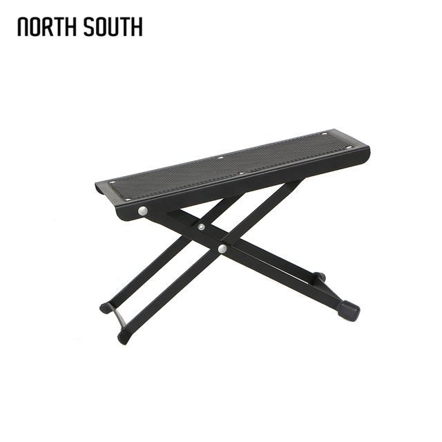 Factory Direct Wholesale HEBIKUO J-46 Adjustable Tilt Height Foldable Non-Slip Iron Sponge Rubber Guitar Pedal for Classical