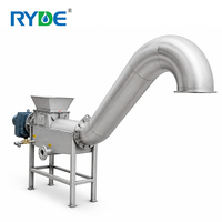 Presse à vis industrielle perforée en acier inoxydable SS304 pour boues, moteur, productivité 1,2 m/h, usine SEW/NORD