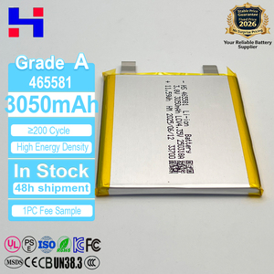 465581 3050mah 3.8V Sel Li-ion Ukuran Khusus Highstar 3.7v 2000mah 900mah 30ah Baterai Li-ion untuk Laptop Water Flosser - Product Image 1