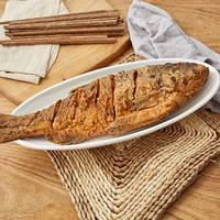 Offre Spéciale – Assiette Ovale Créative Rayée Blanche Écologique en Porcelaine pour la Maison, l'Hôtel, le Restaurant et les Mariages