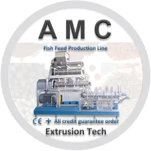 Americhi – ligne de production de granulés flottants pour aliments pour poissons + extrudeuse d'aliments pour poissons et crevettes