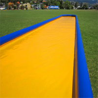 Toboggan aquatique gonflable QIYI - Monopiste en PVC pour enfants et adultes, capacité de 500 kg, taille et couleur personnalisables, extérieur