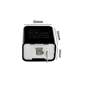 Relé intermitente <span class=keywords><strong>LED</strong></span> Universal de 2 pines para motocicletas Indicador de señal de giro sellado a prueba de agua de 12V Compatible con todas las bicicletas - Product Image 3