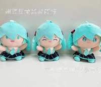 Poupée en peluche Miku de 8 pouces, figurine de dessin animé, jouet en peluche