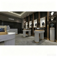 Vitrine de présentation complète pour bijouterie de luxe, conçue sur mesure par l'usine pour les 500 plus grandes entreprises mondiales, avec services OEM, ODM et dropshipping.