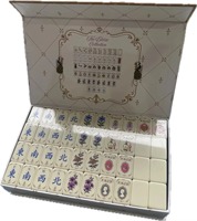 Nouvelle collection de luxe Eloise 2026 : Jeu de Mahjong portable Mahj Mood Tortoise avec tuiles en acrylique