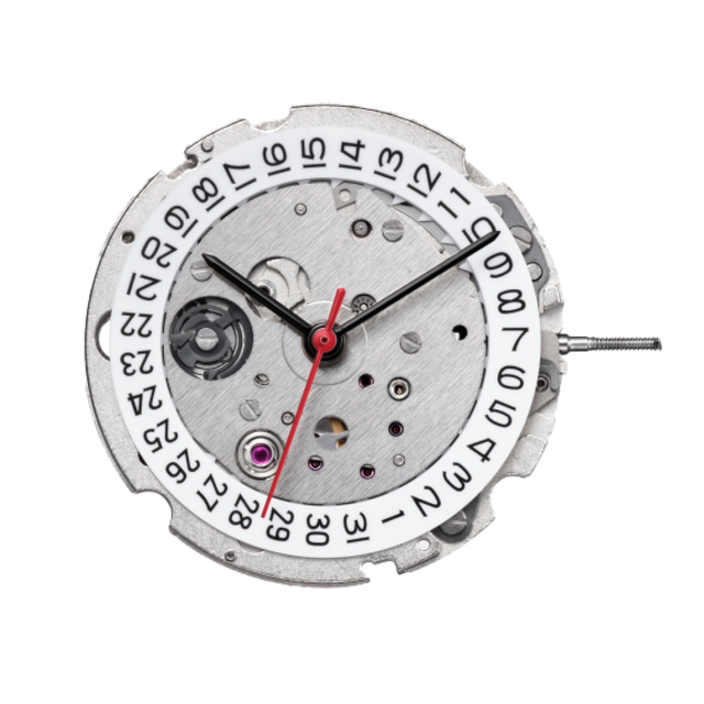 High Quality Japan Miyota Model 8315 Mechanical Movements Automatic Hand Winding Alloy Luminous Hands Date 60 Hours Silver