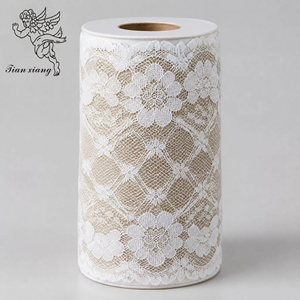 Encaje Decorativo Blanco al por Mayor de 3.5cm para Ataúdes, Ribete de Nylon para Decoración Interior de Ataúdes y Costura - Product Image 2
