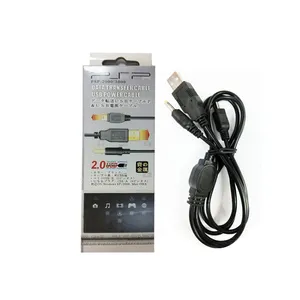 Kabel pengisi daya USB 2 in 1 untuk PSP 1000 2000, kabel daya Transfer Data pengisi daya untuk PSP 3000, kabel daya aksesori Game