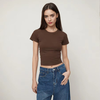 Pakaian Wanita Bermerek Musim Panas Berbagai Gaya Stok Gaun Kaos Atasan Kecil Celana Rok Bekas Second Hand Thrift Clothing