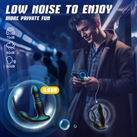 Masseur de prostate masculin en silicone, plug anal intelligent, jouet sexuel, contrôle par application, télécommande, vibration, poussée, rechargeable par USB pour hommes