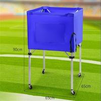 Chariot de stockage de balles de sport pliable léger panier de ballon de football de volley-ball de basket-ball avec roues