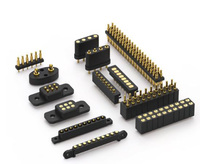 Connecteur Pogo Pin femelle 4P SMT SMD à montage vertical sur circuit imprimé