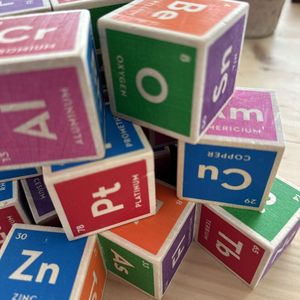 Juego <span class=keywords><strong>de</strong></span> Bloques Elementales <span class=keywords><strong>de</strong></span> Madera con Colores <span class=keywords><strong>de</strong></span> <span class=keywords><strong>la</strong></span> Tabla Periódica <span class=keywords><strong>de</strong></span> Uncle Goose, Tamaño Personalizado, Juguetes Matemáticos Montessori, <span class=keywords><strong>Dados</strong></span> - Product Image 2