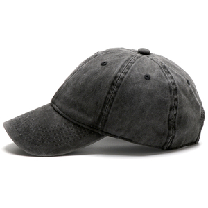 Unisex Adjustable 100% Washed Cotton <b>Baseball</b> <b>Cap</b> Custom Logo Solid Blank Brushed Twill Distressed Vintage Washed Oxford Dot - Product Image 1