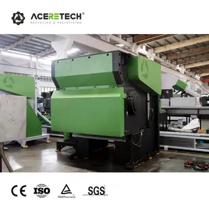 Garansi dua tahun mesin pencacah pipa PVC/PE/PPR plastik limbah 500-1000kg/jam mesin pencacah poros tunggal HS1200