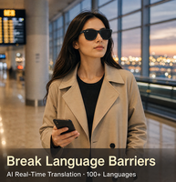 Lunettes Audio Intelligentes Sans Fil à Oreille Libre BT5.4 Étanche IPX4 Longue Autonomie Verres Polarisés Personnalisables