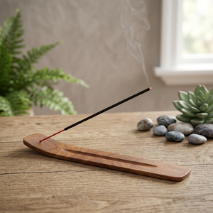 Porte-encens décoratif de luxe en bois arabe, brûleur d'encens diffuseur élégant pour la décoration intérieure, encensoir religieux, boîte de rangement - Product Image 1