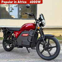 Nouvelle Arrivée Moto Électrique à Deux Roues Moteur Central Sans Balais 4000W 85km/h 72V Vente Directe Usine Afrique Promotion Exceptionnelle