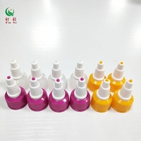 Bouchon à vis en plastique écologique 24/410 couleur personnalisée avec bec verseur anti-fuite pour cosmétiques et colle capillaire