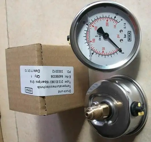 Manómetro Analógico de Entrada Inferior de 1/4, 400 bar, 50/60/100/150 mm, 0-300 psi, 20 Bar, Modelo 230, Acero Inoxidable 316L - Product Image 1
