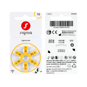 60 piles auditives Signia par boîte, piles zinc-<span class=keywords><strong>air</strong></span> taille 10 - Product Image 3