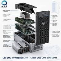 Server Tower PowerEdge T350 Xeon E DDR4 PCIe NVMe Tingkat Pemula untuk Bisnis Kecil Konfigurasi Khusus