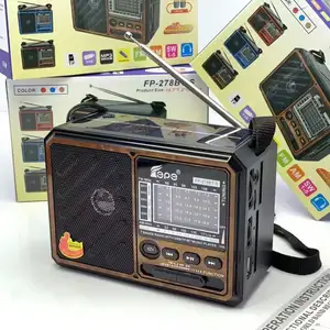 Radio Pequeño - Panel Solar - Linterna - USB - Bluetooth - FM - AM