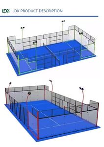 LDK equipamiento deportivo Fácil compra Panoramic Padel Court pista <span class=keywords><strong>de</strong></span> <span class=keywords><strong>tenis</strong></span> en china padbol court - Product Image 6