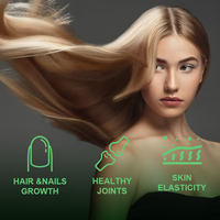 Complément alimentaire pour la peau Greenpie Private Label Collagen Capsule, capsules de collagène peptide pour la santé de la peau