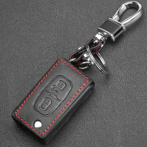 Housse de clé de voiture en cuir PU à 2/3 boutons pour 207 <span class=keywords><strong>307</strong></span> 308 407 807 C2 C3 C6 - Légère et résistante aux rayures - Product Image 6