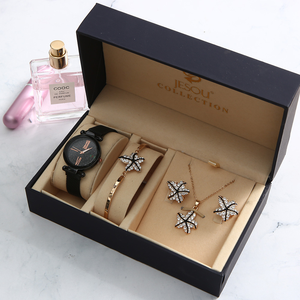 Conjunto <span class=keywords><strong>de</strong></span> regalo para mujer 2025 con reloj <span class=keywords><strong>de</strong></span> cuarzo + <span class=keywords><strong>pulsera</strong></span> + collar + pendientes <span class=keywords><strong>de</strong></span> tuerca - Product Image 5