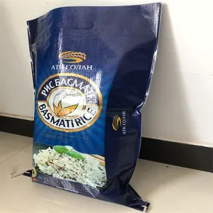 Vacío laminado PP tejido plástico aceite semilla girasol grano arroz harina maíz comida bolsa sacos 25kg