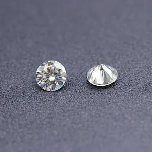 Sıcak satış yuvarlak şekil mini GRA sertifikası VVS1 5.0mm serbest moissanit beyaz taş elmas taşlar