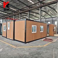 Conteneur habitable extensible de 20 et 40 pieds, 2 ou 3 chambres, maison portable de luxe, maison capsule mobile, fabriqué en Chine