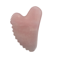 Outil de massage Gua Sha en pierre de jade blanche