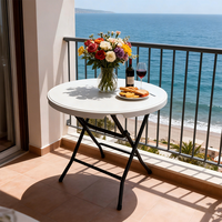 Table pliante à installation rapide, table de pique-nique portable de luxe, table pliante ronde pour événements