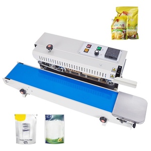 Machines de scellage thermique de type table, scelleuses automatiques à impulsion, scelleuses électroniques pour sacs en nylon, plastique et aluminium - Product Image 2