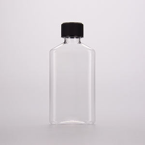 Vide 150ML <span class=keywords><strong>Gin</strong></span> Brandy Rhum Vodka Whisky Bouteille d'alcool en plastique <span class=keywords><strong>de</strong></span> qualité alimentaire PET clair forme plate 5oz emballage <span class=keywords><strong>de</strong></span> boissons portables - Product Image 2