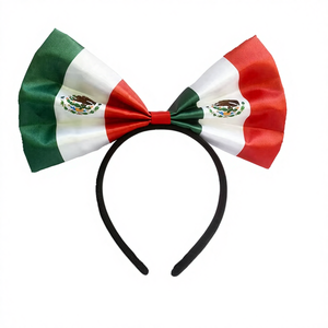 Custom Logo Headbands for US <strong>Canada</strong> Mexico Fans Cheerleading Bow Flags for 2026 Football Games - Product Image 5