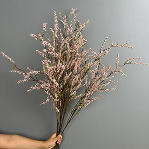 Nouvelle branche de saule artificielle 2026, fleur <span class=keywords><strong>blanche</strong></span> réaliste de Spirea, fausse fleur pour <span class=keywords><strong>la</strong></span> maison, les mariages, les bureaux et les arrangements floraux - Product Image 3