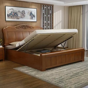 <span class=keywords><strong>Letto</strong></span> Matrimoniale in Legno Massello di Lusso 1,8m, Arredamento <span class=keywords><strong>Moderno</strong></span> Economico per <span class=keywords><strong>Camera</strong></span> <span class=keywords><strong>da</strong></span> <span class=keywords><strong>Letto</strong></span>, <span class=keywords><strong>Letto</strong></span> King Size 2m - Product Image 3