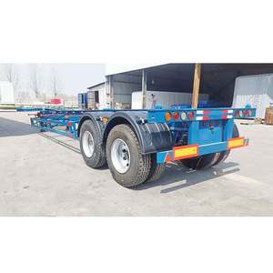 ZW Group 3 Ejes 40 pies Esqueleto Semi Remolque Contenedor Chasis Esqueleto Camión Remolque para el mercado de Dubai - Product Image 6