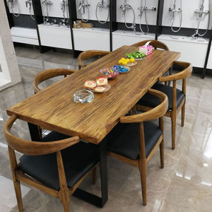 Pas cher noir en acier inoxydable table à manger et chaise ensembles conceptions pour salle à manger - Product Image 1